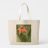 Taglilie Tote Bag Jumbo Stoffbeutel (Rückseite)