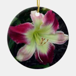 Taglilie-Verzierung Keramik Ornament