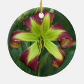 Taglilie-Verzierung Keramikornament (Hinten)