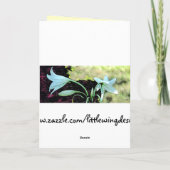 Taglilie-Whimsy Geburtstag Karte (Rückseite)