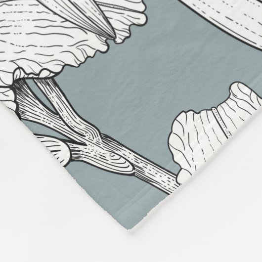 Taglilien Fleecedecke (Ecke)