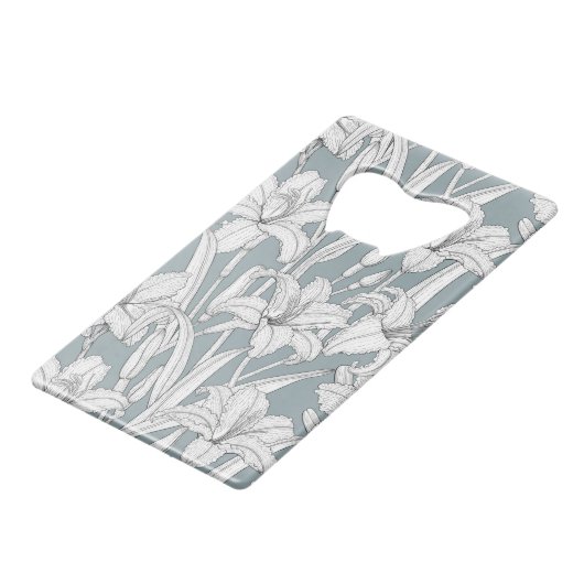 Taglilien Geldbeutel Flaschenöffner (Rückseite Schrägansicht)