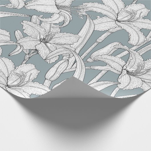 Taglilien Geschenkpapier (Ecke)