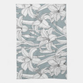 Taglilien Geschirrtuch (Vertikal)