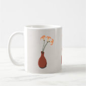 Taglilien in einer Red Vase-Tasse Kaffeetasse (Links)