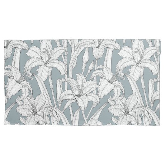 Taglilien Kissenbezug (Vorderseite-Links)