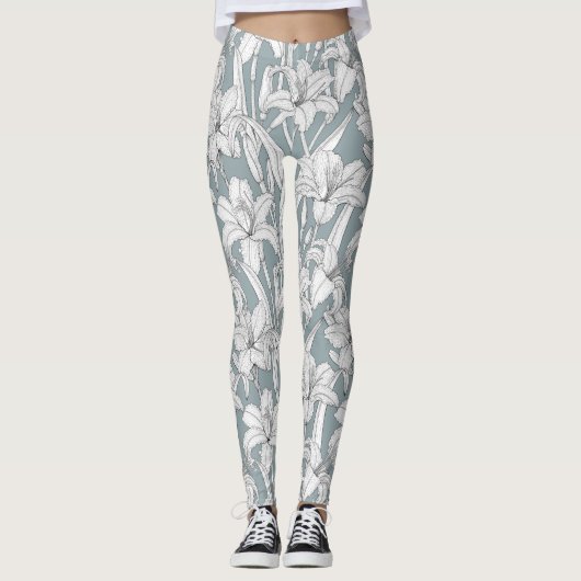 Taglilien Leggings (Vorderseite)