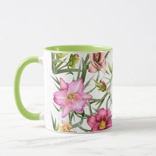 Taglilien Personalisiert Tasse (Links)