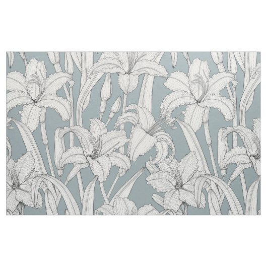 Taglilien Stoff (Fat Quarter (45,7 x 55,9 cm))