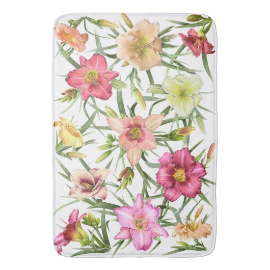 Taglilien überall badematte (Vorderseite Vertikal)