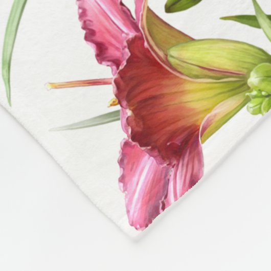 Taglilien überall fleecedecke (Ecke)