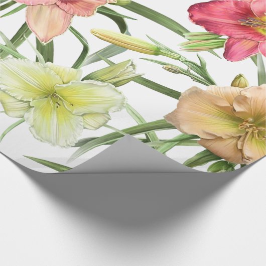 Taglilien überall geschenkpapier (Ecke)