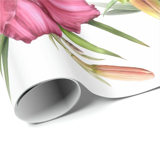 Taglilien überall geschenkpapier (Rolleneckpunkt)