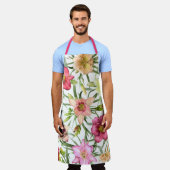 Taglilien überall in Blumenblättern Schürze (Getragen)