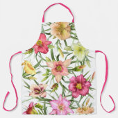 Taglilien überall in Blumenblättern Schürze (Vorderseite)