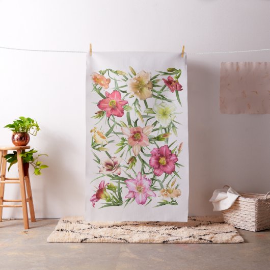 Taglilien überall stoff (Beispiel)