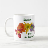 Taglilien wachsen den Regenbogen Kaffeetasse (Links)