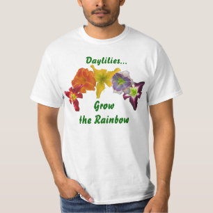 Taglilien wachsen den Regenbogen T-Shirt