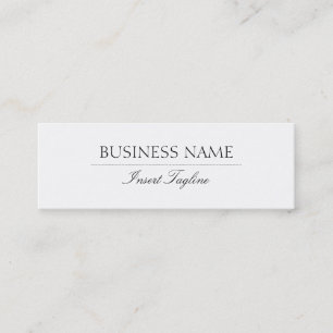 Tagline elegant mini visitenkarte