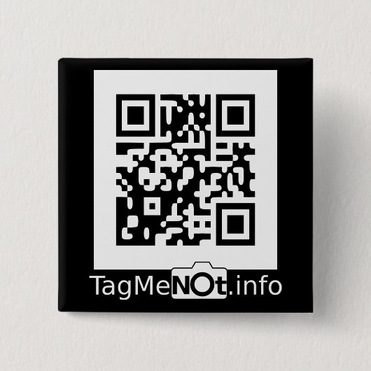 TagMeNot Knopf Button (Vorderseite)