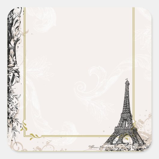 Tags der Aufkleber für den Eiffelturm (Vorderseite)