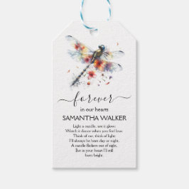 Tags der Dragonfly-Beerdigung Geschenkanhänger