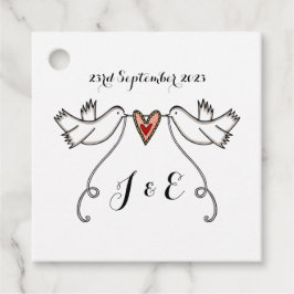 Tags der Gastgeschenk Hochzeit der personalisierte Geschenkanhänger