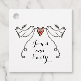 Tags der Gastgeschenk Hochzeit der personalisierte Geschenkanhänger