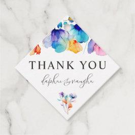 Tags der Gastgeschenk Hochzeit "Whimsical Bright W Geschenkanhänger