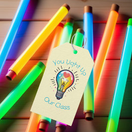 Tags der Leckerei der farbenfrohen Kinder Geschenkanhänger