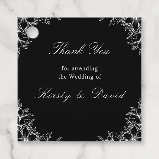 Tags der Verzierten Gastgeschenk Hochzeit Geschenkanhänger (Vorderseite)