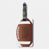Tags des Fußball-Designs Gepäckanhänger (Rückseite vertikal)