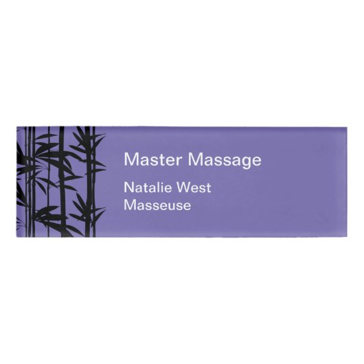 Tags des Massagetherapeuten Namenschild (Vorderseite)