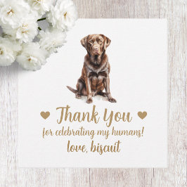 Tags für die Gastgeschenk Hochzeit von Hunden mit  Geschenkanhänger