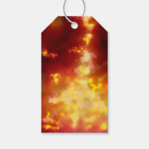 Tags für die Nacht Sky Flame Geschenkanhänger