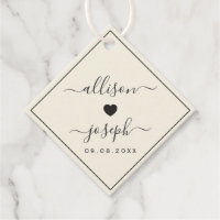 Tags für Hochzeiten oder Duschgeschenke für modern
