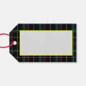Tags für Karierte Weihnachtsgeschenke Geschenkanhänger (Rückseite Horizontal)