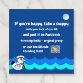 Tags für Kreuzfahrten mit Enten Geschenkanhänger (Rückseite)