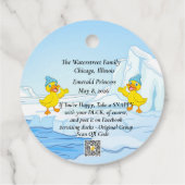 Tags für Kreuzfahrten mit Enten Geschenkanhänger (Rückseite)