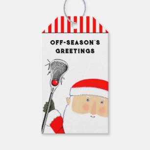 Tags für Lacrosse Sports Holiday Geschenkanhänger