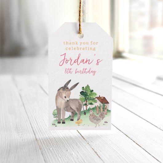 Tags für landwirtschaftliche Gastgeschenke Geschenkanhänger