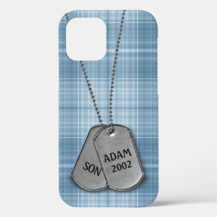 Tags für Militärhunde auf Karierten Case-Mate iPhone Hülle