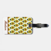 Tags für Sonnenblumen Gepäckanhänger (Rückseite horizontal)