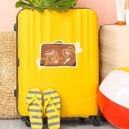 Tags für Vintage Gepäckstücke im Retro-Reisegepäck Aufkleber