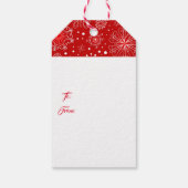 Tags für Weihnachtsgeschenke Geschenkanhänger (Rückseite)