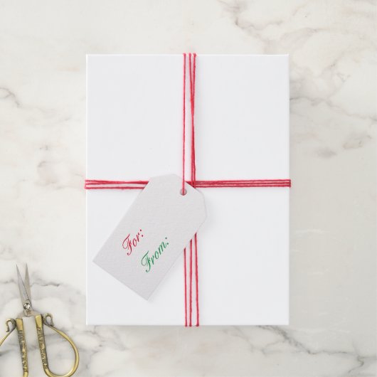 Tags für Weihnachtsgeschenke Geschenkanhänger (Mit Garn)