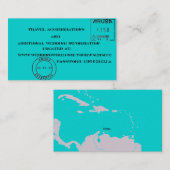 Tags Hochzeitsbeilagen Begleitkarte (Vorne/Hinten)