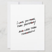 Tags-Kernmusterkarte Karte (Rückseite)