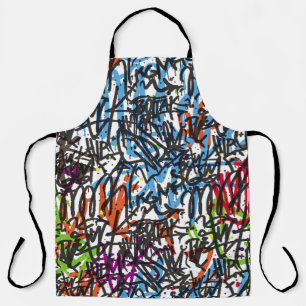 tags seamless pattern. Graffiti background.art,pat Schürze
