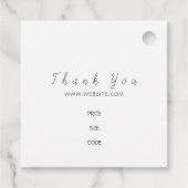 Tags speichern, Preismarken Geschenkanhänger (Rückseite)